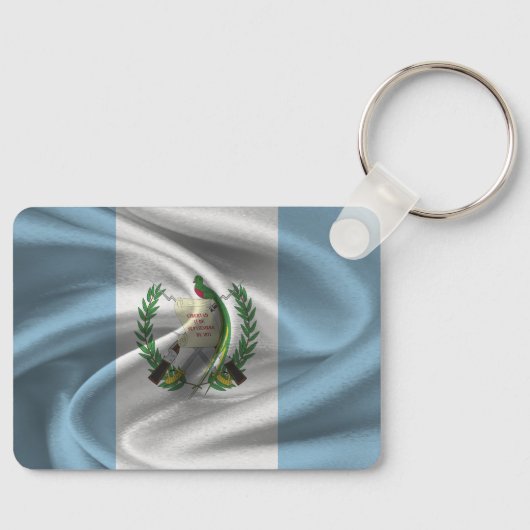 Guatemala Vlag Sleutelhanger (Voorkant)