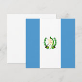 Guatemala Vlag Uitnodiging (Voorkant / Achterkant)