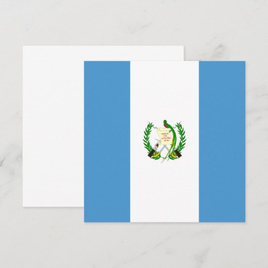 Guatemala Vlag Uitnodiging (Voorkant / Achterkant)