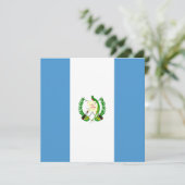 Guatemala Vlag Uitnodiging (Staand voorkant)