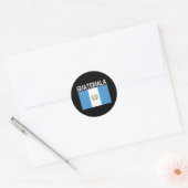 Guatemala, vlag van Guatemala Ronde Sticker (Envelop)