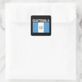 Guatemala, vlag van Guatemala Vierkante Sticker (Tas)
