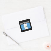 Guatemala, vlag van Guatemala Vierkante Sticker (Envelop)