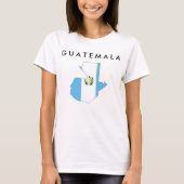 guatemala vlag : vorm silhouet symbool t-shirt (Voorkant)