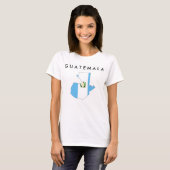 guatemala vlag : vorm silhouet symbool t-shirt (Voorkant volledig)
