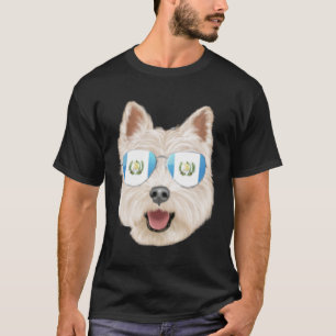 Guatemala Vlag West Highland Witte Terriër Guatema T-shirt