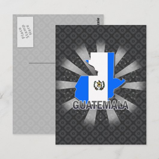 Guatemala Vlaggenkaart 2.0 Briefkaart (Voorkant / Achterkant)