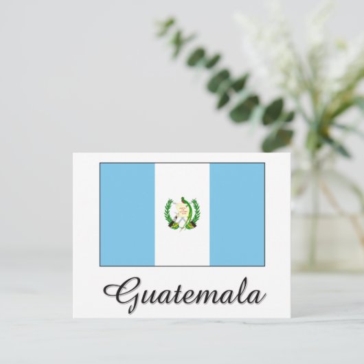 Guatemala-vlaggenontwerp Briefkaart (Staand voorkant)