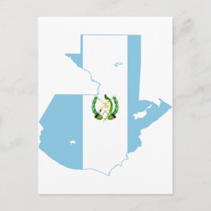 Guatemala Vlagkaart GT Briefkaart