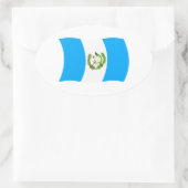 Guatemala Vlagsticker Ovale Sticker (Tas)