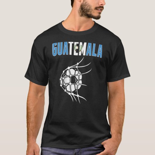 Guatemala Voetbal in Net Support Guatemala F T-shirt (Voorkant)