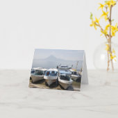 Guatemala Volcano Wenskaart Kaart (Gele Bloem)