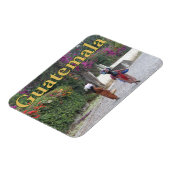 Guatemala Vrouwen, Vrouw, Bloemen, Traditionele Ju Magneet (Linkerzijde)