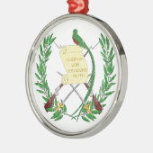 Guatemala - wapenschild metalen ornament (Links)