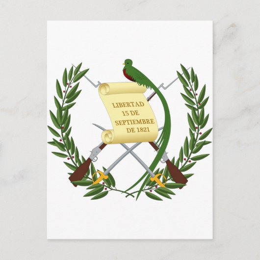 Guatemala wapenstilstand briefkaart (Voorkant)