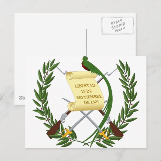Guatemala wapenstilstand briefkaart (Voorkant / Achterkant)