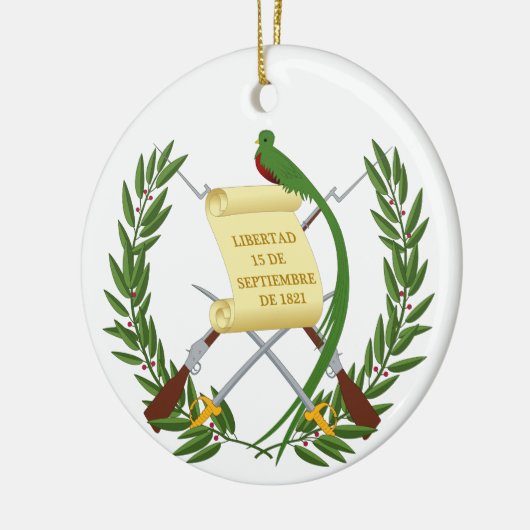 Guatemala wapenstilstand keramisch ornament (Links)