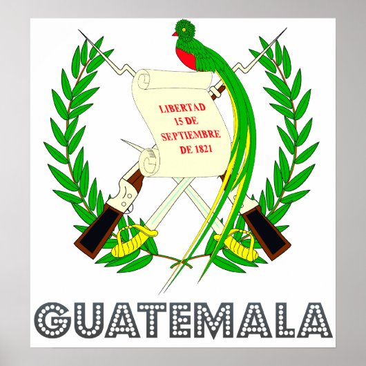 Guatemala wapenstilstand poster (Voorkant)