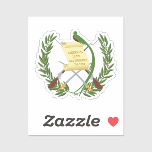 Guatemala wapenstilstand sticker (Vel)