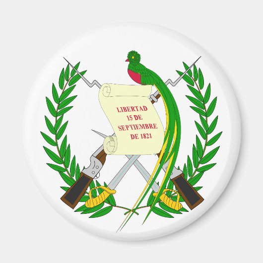 Guatemala Wapenstoofpot Magnet (Voorkant)