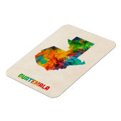 Guatemala Waterverf kaart Magneet (Linkerzijde)