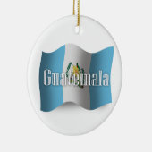 Guatemala Waving Flag Keramisch Ornament (Rechts)