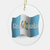 Guatemala Waving Flag Keramisch Ornament (Links)