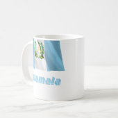Guatemala Waving Flag met naam Koffiemok (Voorkant links)
