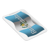 Guatemala zwaaien vlag magneet (Rechterzijde)