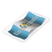 Guatemala zwaaien vlag magneet (Linkerzijde)