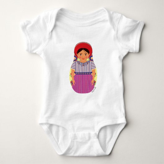 Guatemalaan Matryoshka Baby Bodysuit (Voorkant)