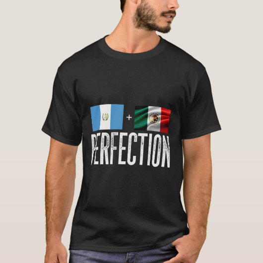 Guatemalaans plus Mexicaanse vlag voor een perfect T-shirt (Voorkant)