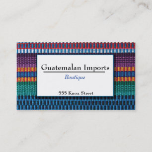 Guatemalaanse import Boutique Visitekaartje