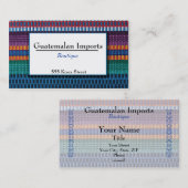 Guatemalaanse import Boutique Visitekaartje (Voorkant / Achterkant)