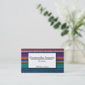 Guatemalaanse import Boutique Visitekaartje (Staand voorkant)