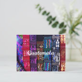 Guatemalaanse textielontwerpen briefkaart (Staand voorkant)