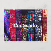 Guatemalaanse textielontwerpen briefkaart (Voorkant)