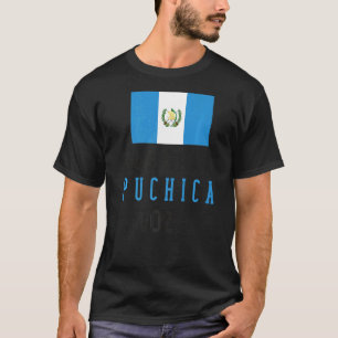 Guatemalaanse vlag Kaart Guatemala Chapin Alan Gra T-shirt
