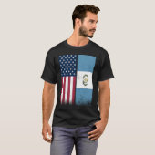 Guatemalan Flag  USA And Guatemala Flags Proud T-shirt (Voorkant volledig)