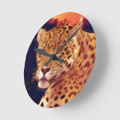 Guatemalan Jaguar Wildlife Wall Clock Ronde Klok (Hoek)