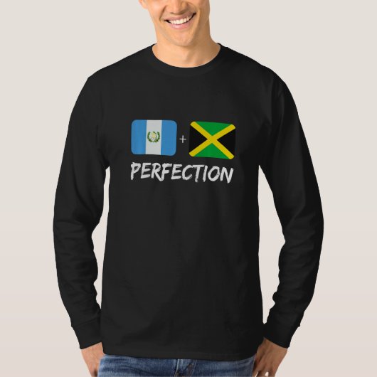 Guatemalan Plus Jamaican Perfection Mix Flag Herit T-shirt (Voorkant)