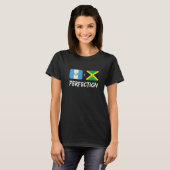 Guatemalan Plus Jamaican Perfection Mix Flag Herit T-shirt (Voorkant volledig)