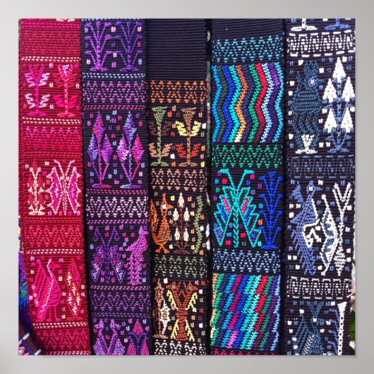 Guatemalan textile designs poster (Voorkant)