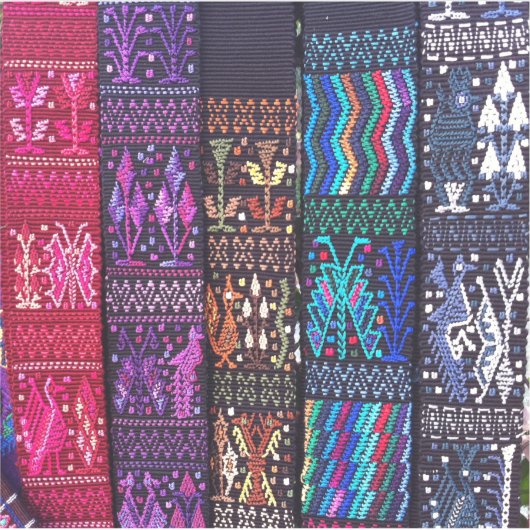 Guatemalan textile designs sticker (Voorkant)