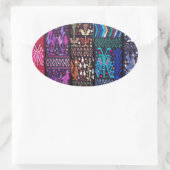 Guatemala's prachtige ontwerp ovale sticker (Tas)