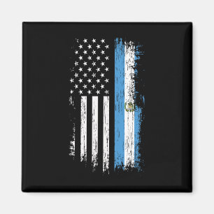 Guatemalteeks-Amerikaanse Vlag - Pride Guatemala U Magneet