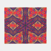 Guatemalteekse borduurpatronen fleece deken (Voorkant (Horizontaal))
