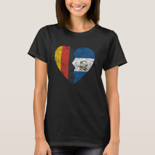 Guatemalteekse Duitse vlag Hart Duitsland Guatemal T-shirt