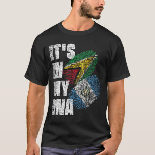 Guatemalteekse en Guyanese Mix DNA-vlagwerelderfgo T-shirt