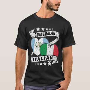Guatemalteekse en Italiaanse vlag T-shirt